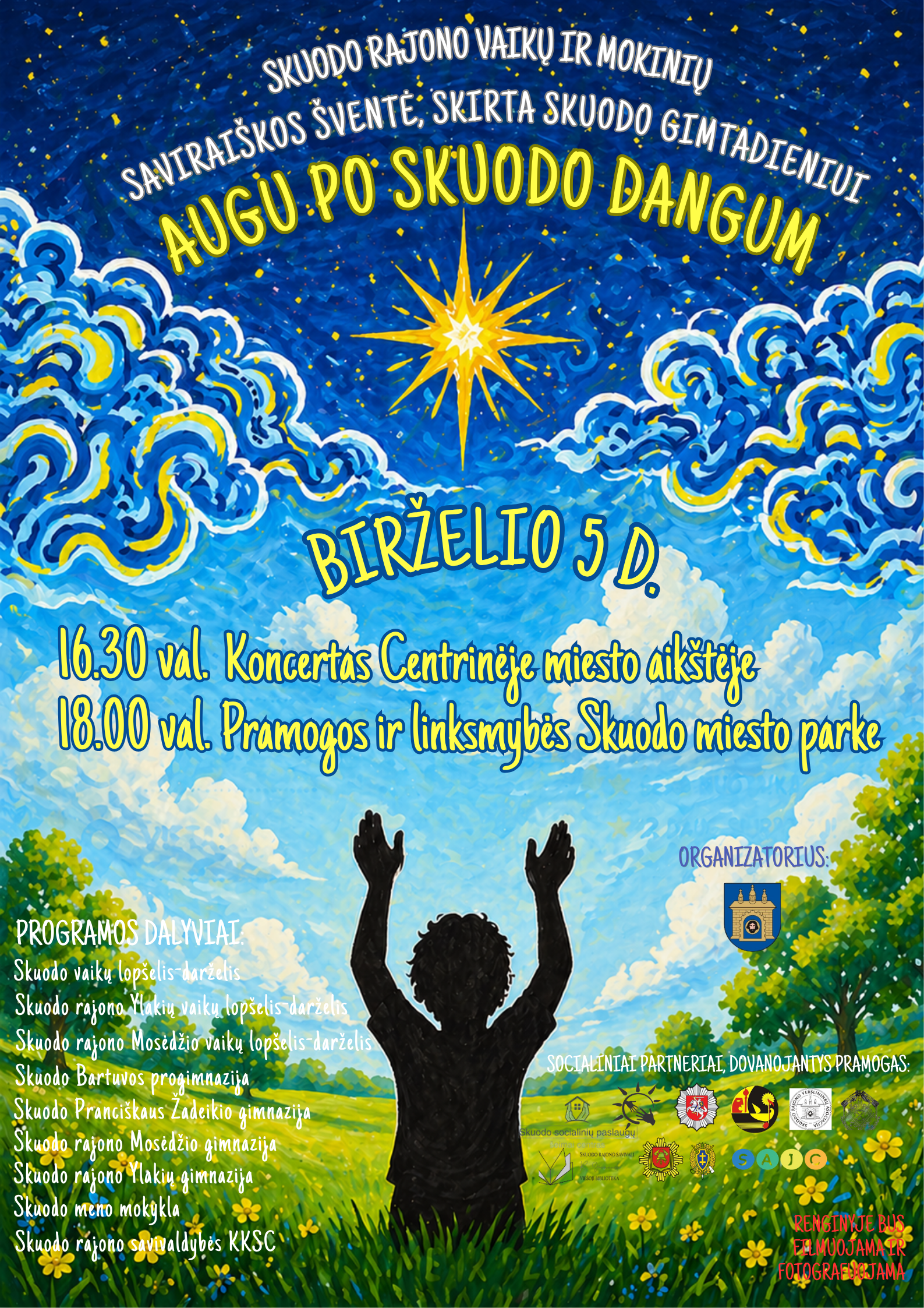 Featured image for article: Kviečiame birželio 5 d. susitikti saviraiškos šventėje, skirtoje Skuodo gimtadieniui „Augu po Skuodo dangum”