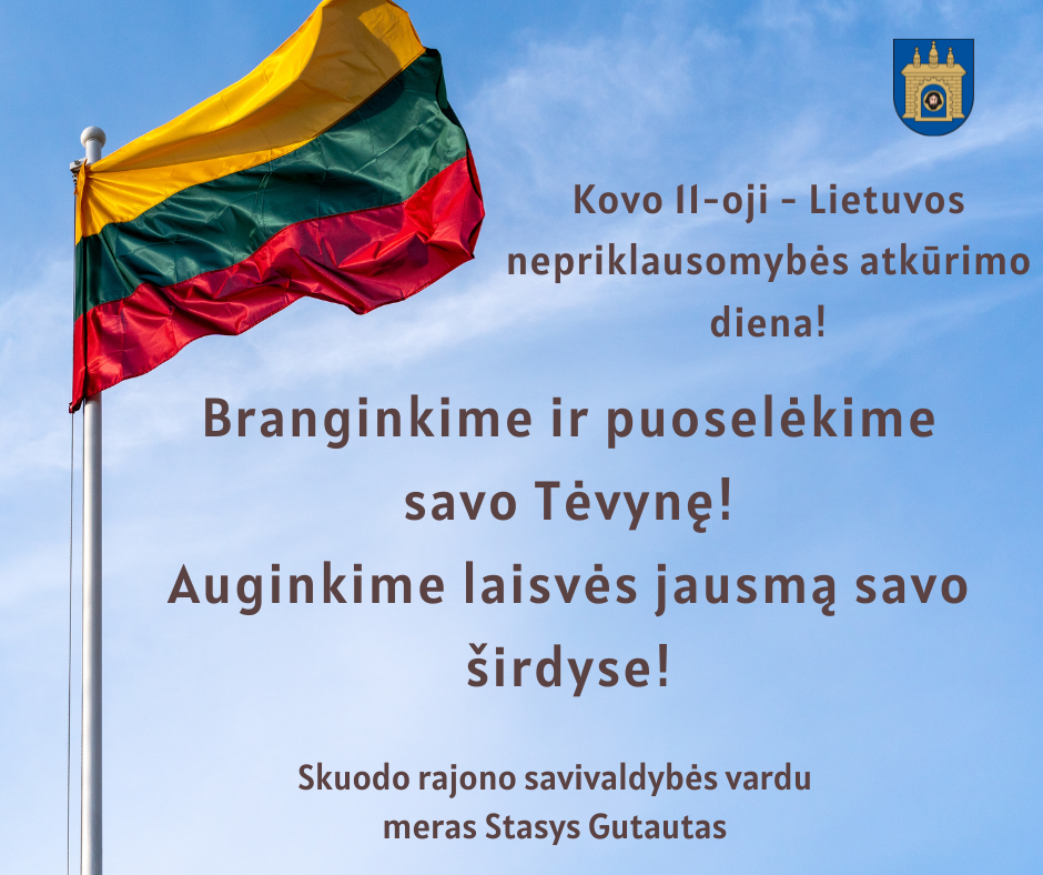 Sveikiname su Kovo 11-ąja!