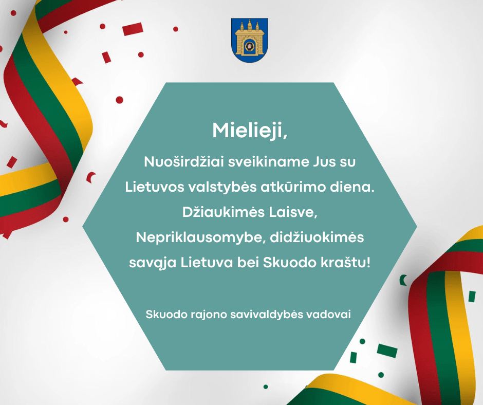 Sveikiname su Lietuvos valstybės atkūrimo diena!