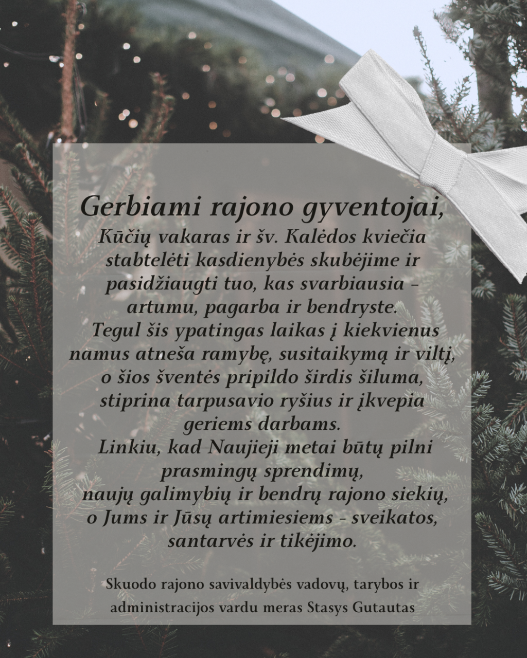 Linkime gražių švenčių!