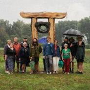 Skuodą jau puošia profesionalių menininkų skulptūros