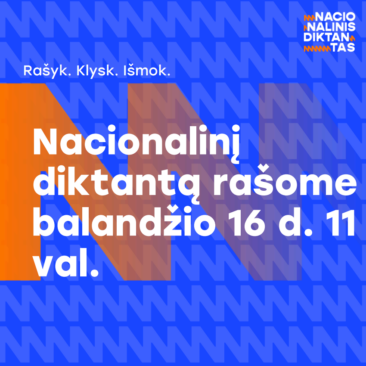 Kviečiame lietuvių kalbos mylėtojus rašyti Nacionalinį diktantą!