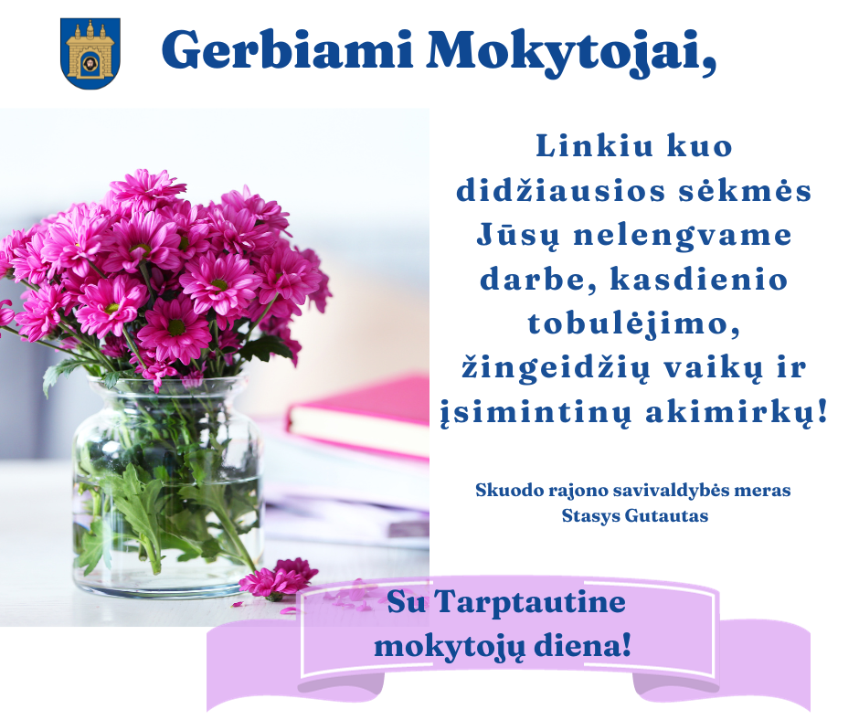 Sveikiname su Tarptautine mokytojų diena!