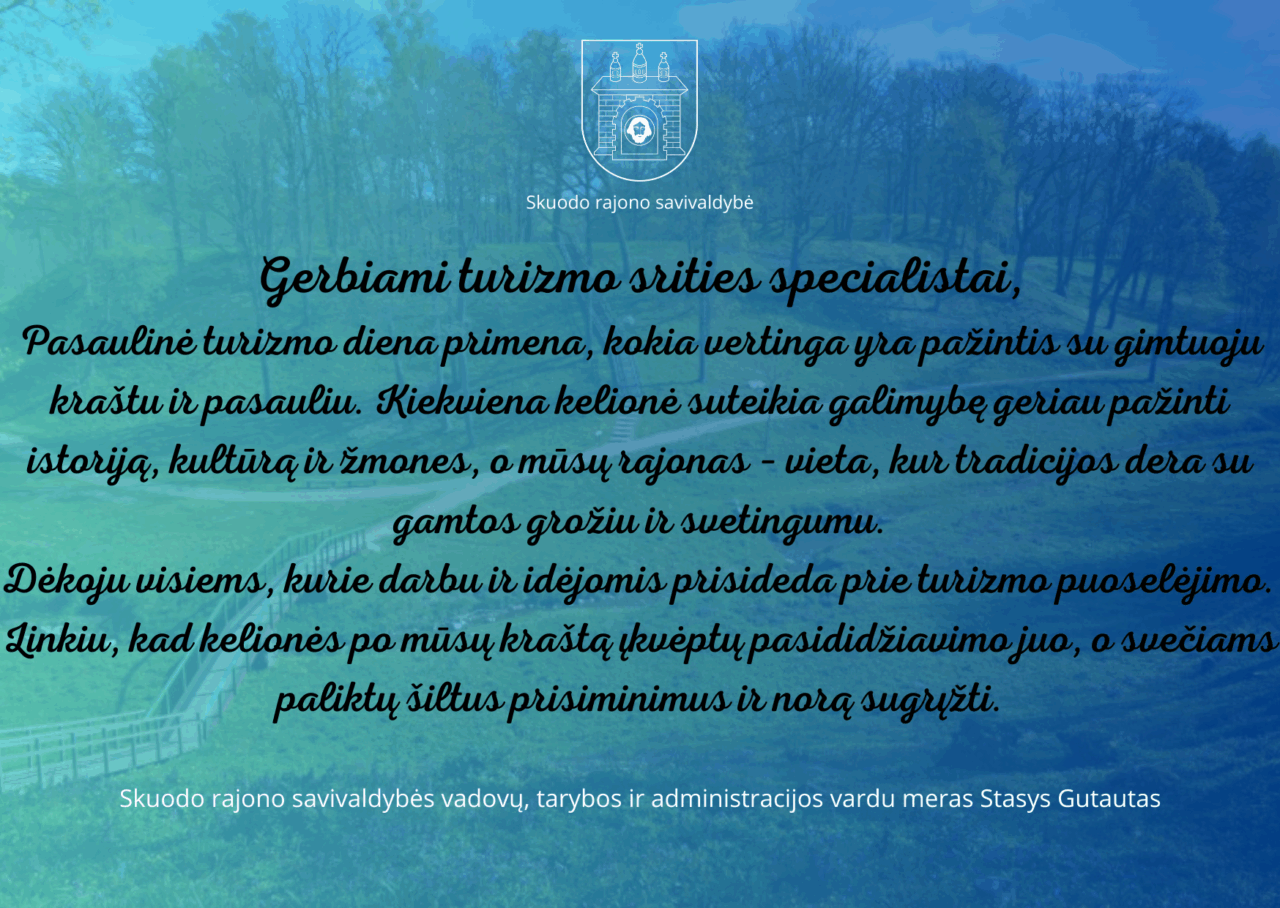 Šiandien švenčiame Pasaulinę turizmo dieną!💙