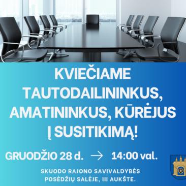 Kviečiame kūrėjus į susitikimą!