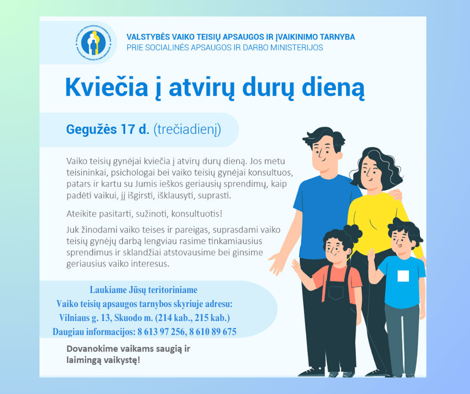 Kviečiame į atvirų durų dieną!