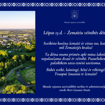 Žemaitiu vėinībės dėina! Sveikėnam kuožna žemaiti!