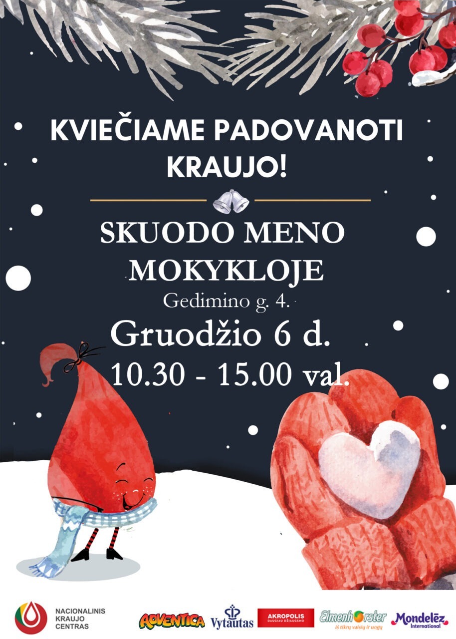 Kviečiame į kraujo donorystės akciją!