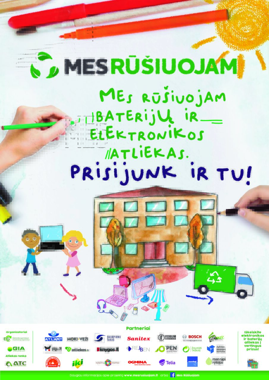Startuojantis aplinkosaugos projektas – „Mes rūšiuojam“