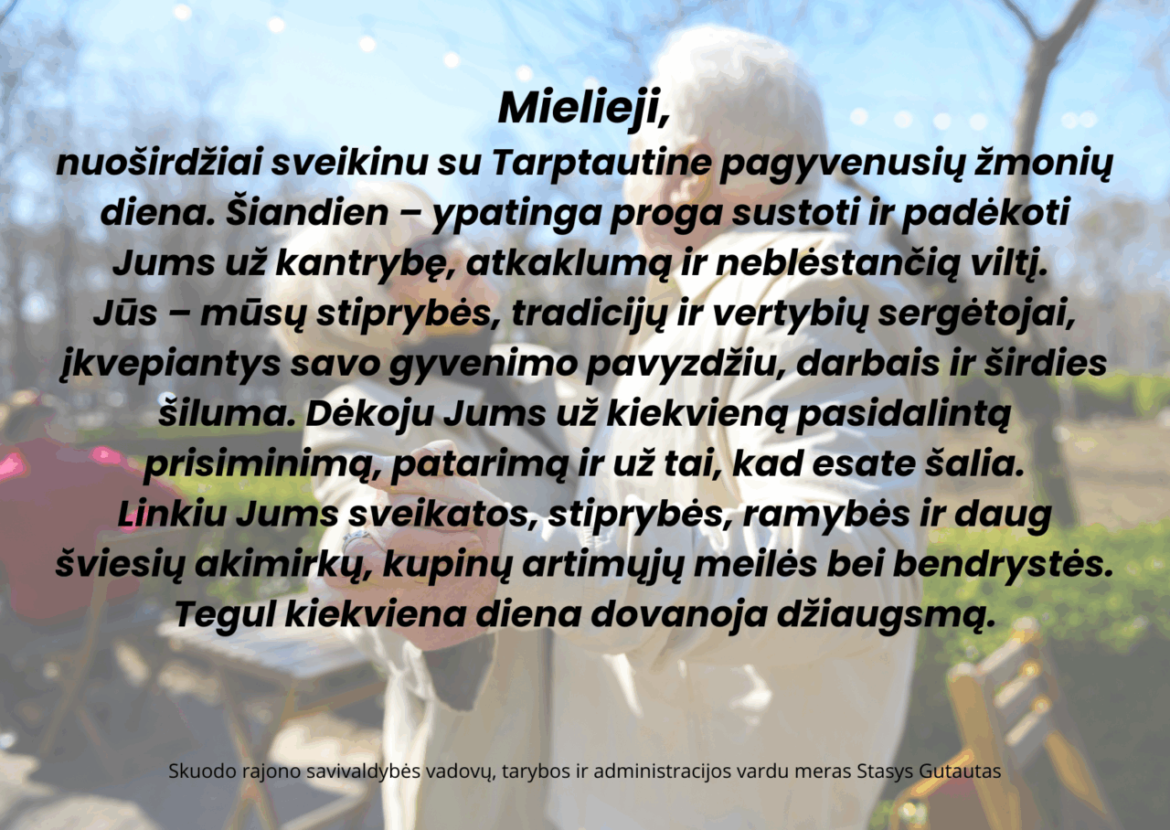 Tarptautinė pagyvenusių žmonių diena