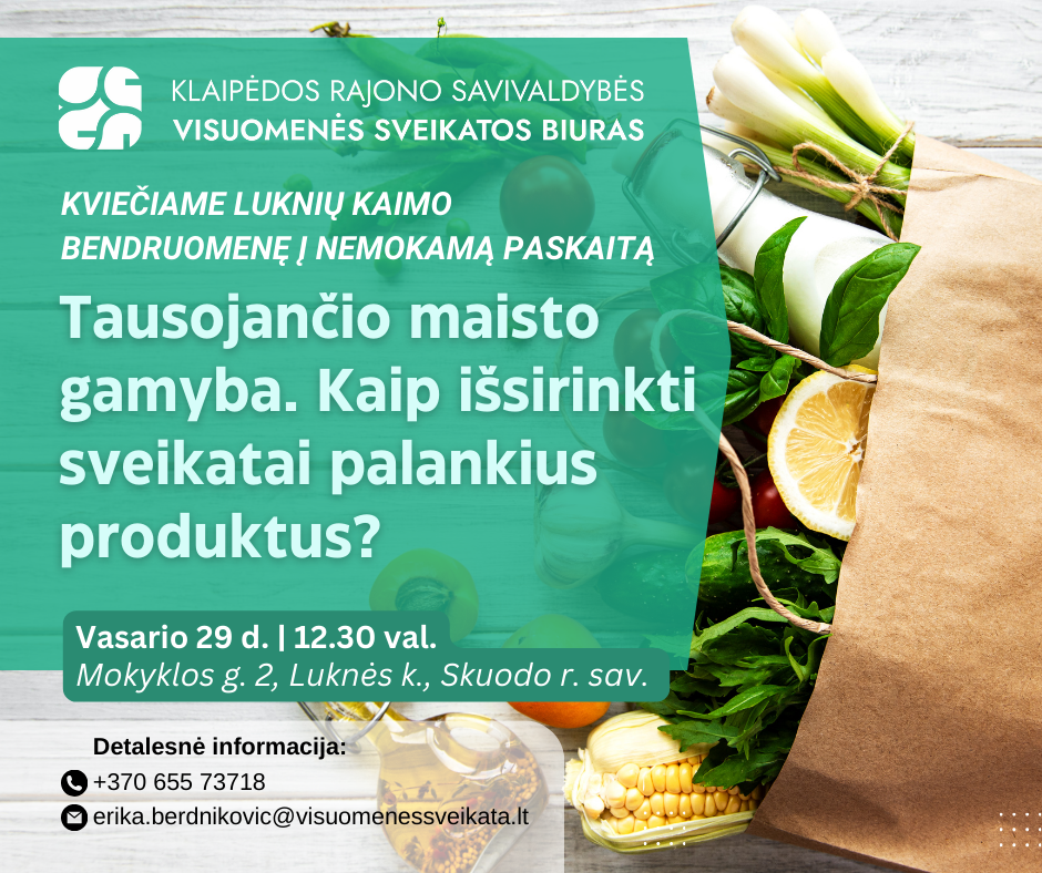 Kviečiame į paskaitą!