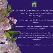Sveikiname Medicinos darbuotojų dienos proga!