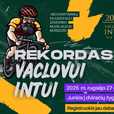 Rekordas Akmenų karaliui: neeilinis dviračių žygis, įprasminantis Vaclovo Into atminimą! Dalyvauk ir tu!