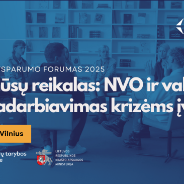 Prasidėjo registracija į Pilietinio atsparumo forumą „Mūsų visų reikalas. NVO ir valstybės bendradarbiavimas krizėms įveikti“