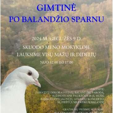 Kviečiame į dekoratyvinių balandžių parodą-piešinių konkursą „Gimtinė po balandžio sparnu“