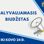 Kviečiame gyventojus teikti dalyvaujamojo biudžeto projektų idėjų pasiūlymus