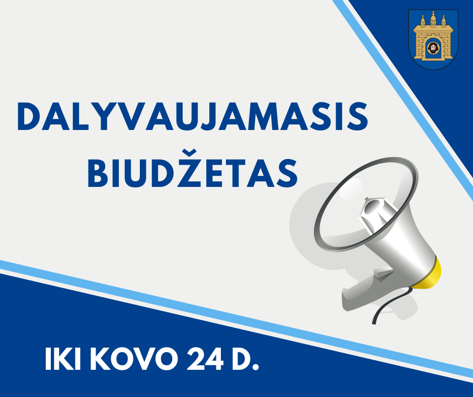 Kviečiame gyventojus teikti dalyvaujamojo biudžeto projektų idėjų pasiūlymus