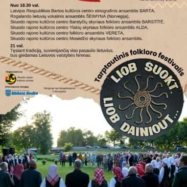 Liepos 6 d. – renginių gausa Skuodo rajone