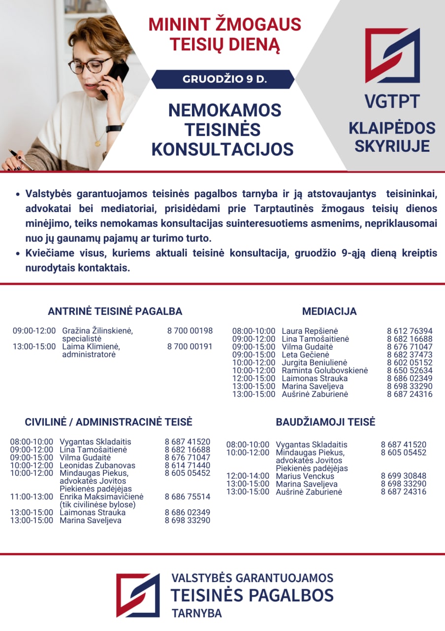 Gruodžio 9 d. minima Tarptautinė žmogaus teisių diena