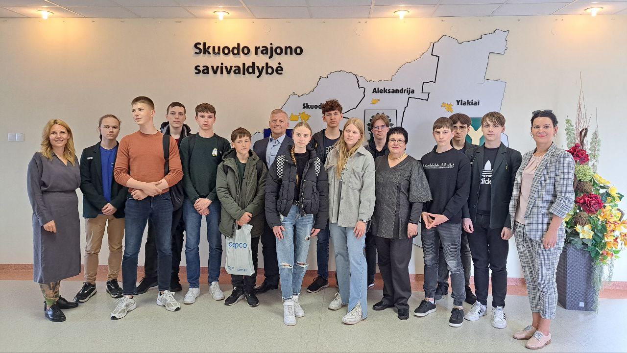 Moksleivių vizitas savivaldybėje