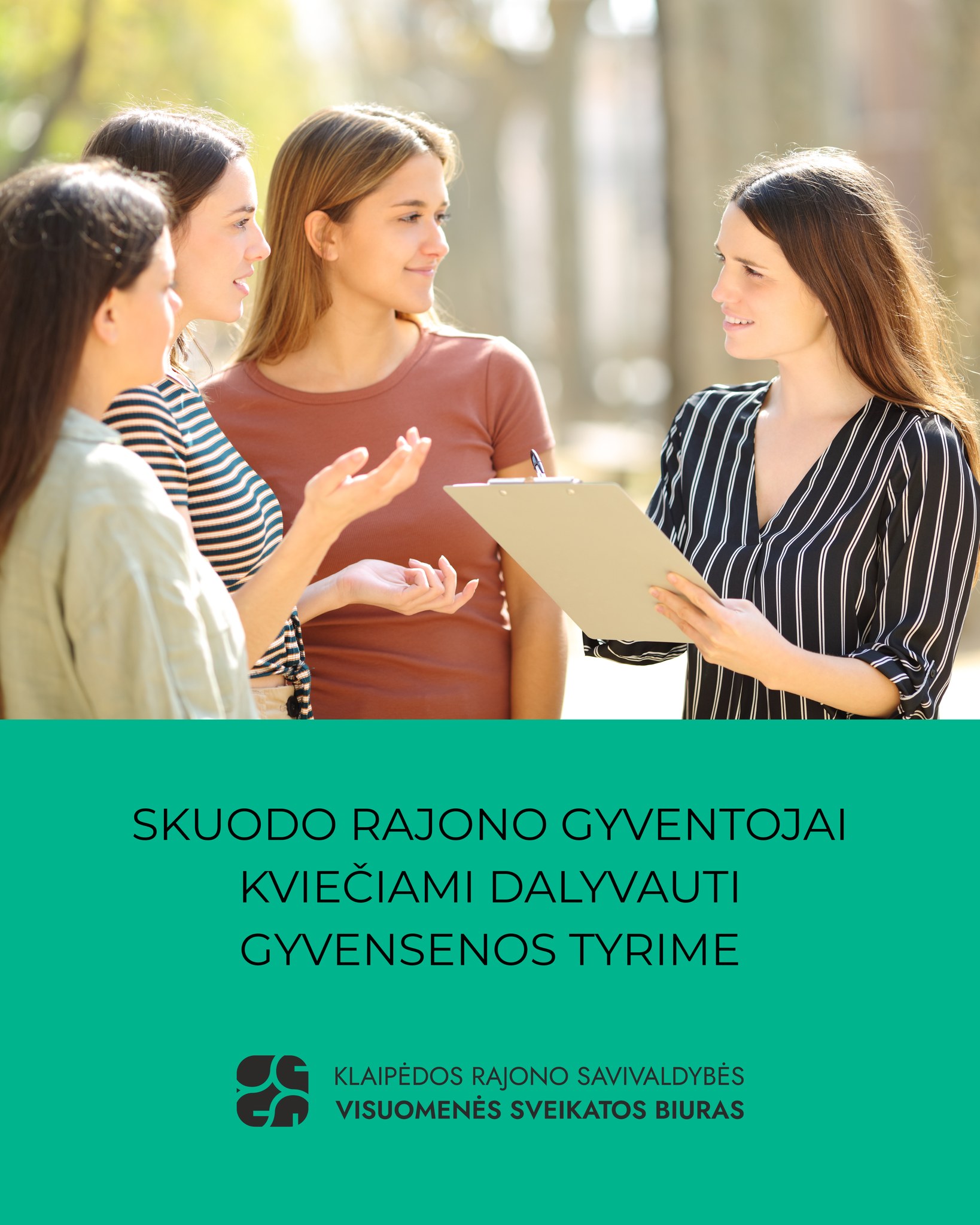 Gyventojai kviečiami dalyvauti gyvensenos tyrime